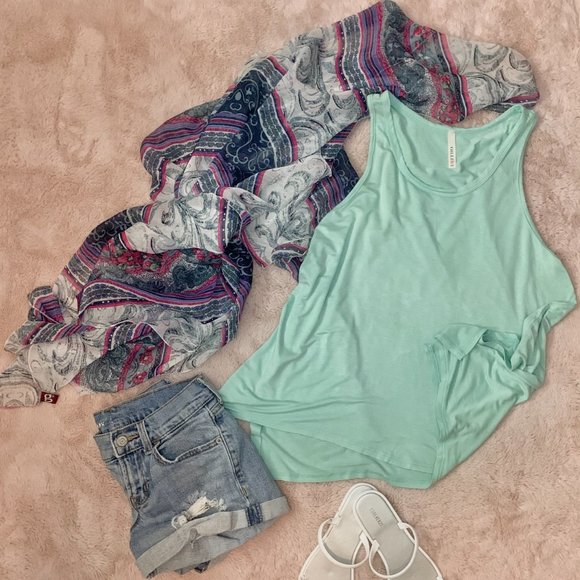 Old Navy and Lotus Boutique Other - Flowy tank top, beach shoes, flowy wrap, shorts